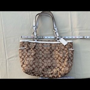 Coach brocade handbag